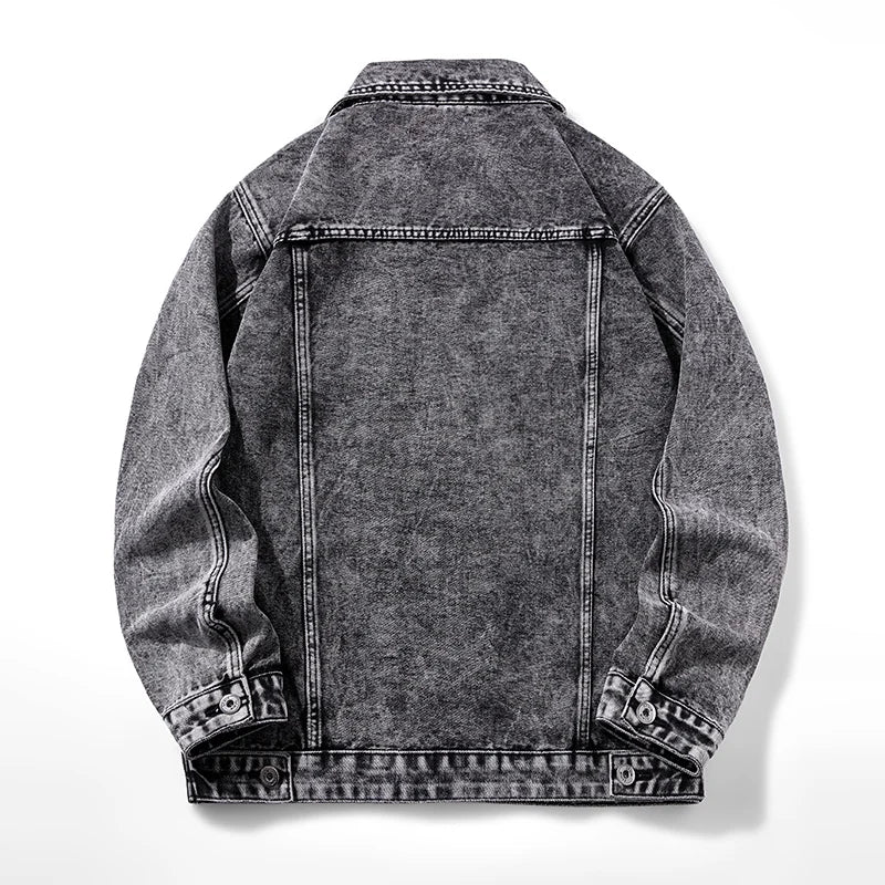 Washed Heavyweight Denim Jacket – Vintage Workwear