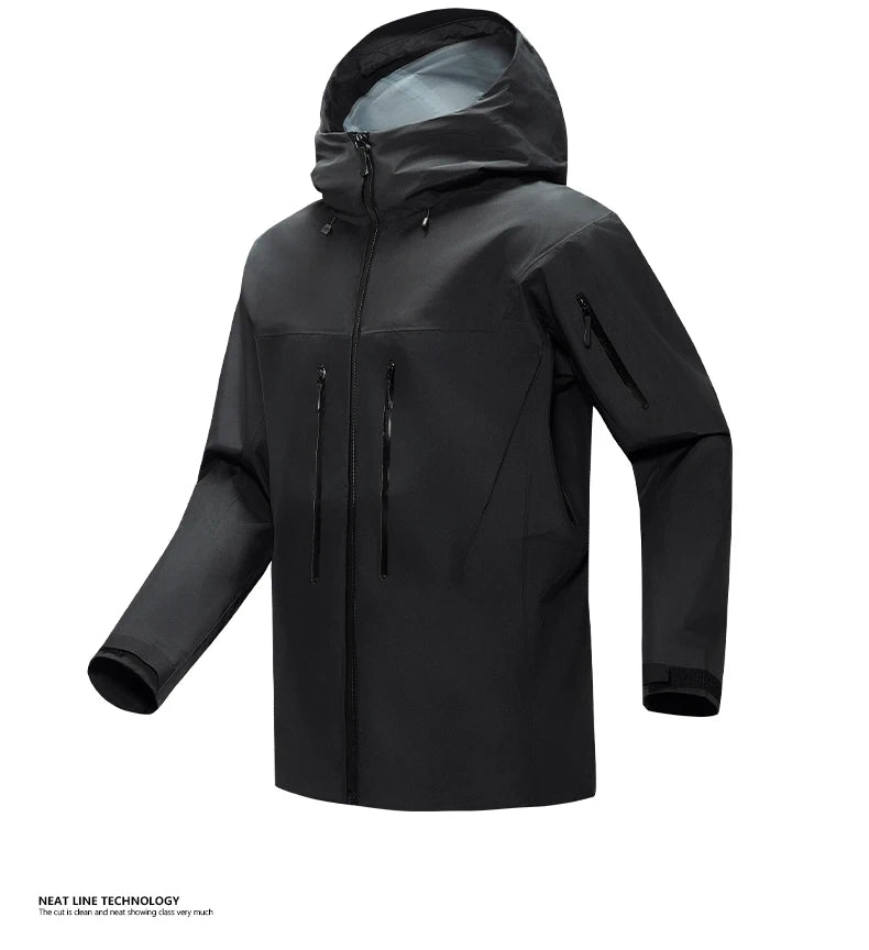 2026 Same as bird home Outdoor Sports Camping Mountaineering Fashion Men's Windproof British Wind Hooded Simple Storm Jacket