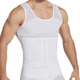 Mens Body Shaper Compression Vest Abdomen Shapewear Tummy Slimming Sheath Gynecomastia Shapers Corset Waist Trainer Fajas Tops