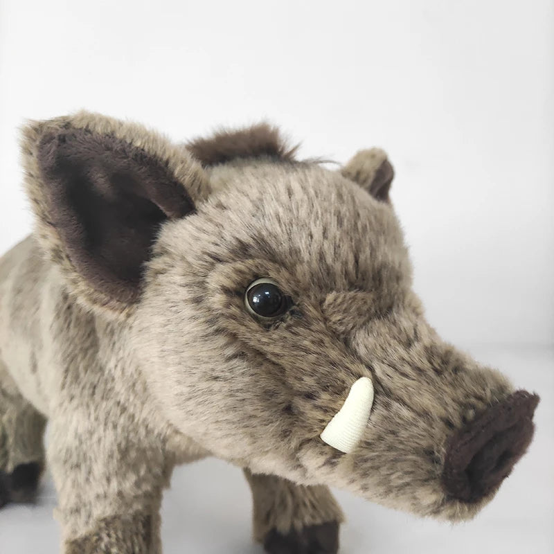 Vicious African Pig Plush Toy Frightening Wild Boar Stuffed Animal Dolls Ideal Birthday Gifts For Boys Decoration Dropshipping