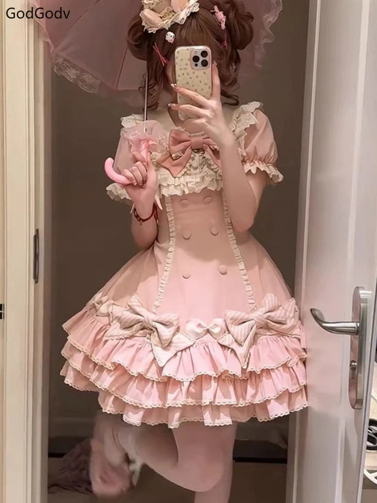Kawaii Sweet Lolita Bow Dress