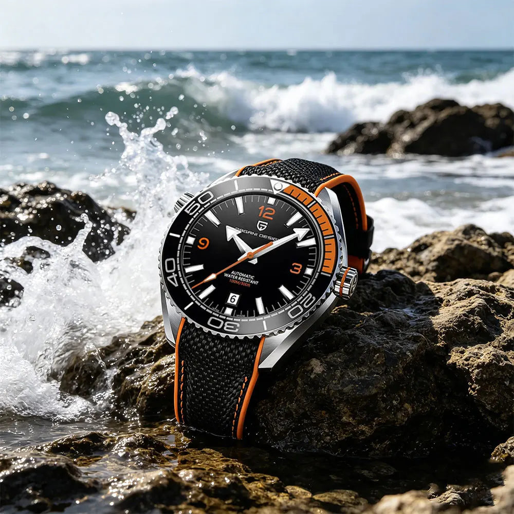 PAGANI DESIGN New PD-1679 Men's Watch Japan 8215 Movement Mechanical Watches Sapphire Glass 100M Waterproof Automatic Wristwatch