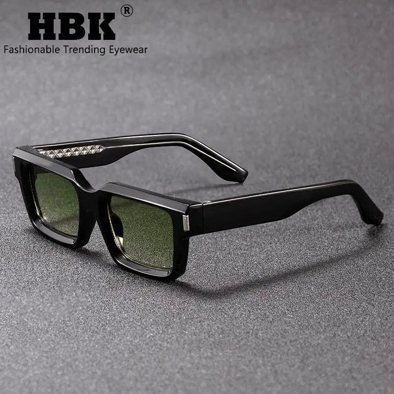 HBK Punk Vintage Square Men's  Sunglasses Brand Design Small Frame Sun Glasses Party Travel Glasses Gift Ideal Choice