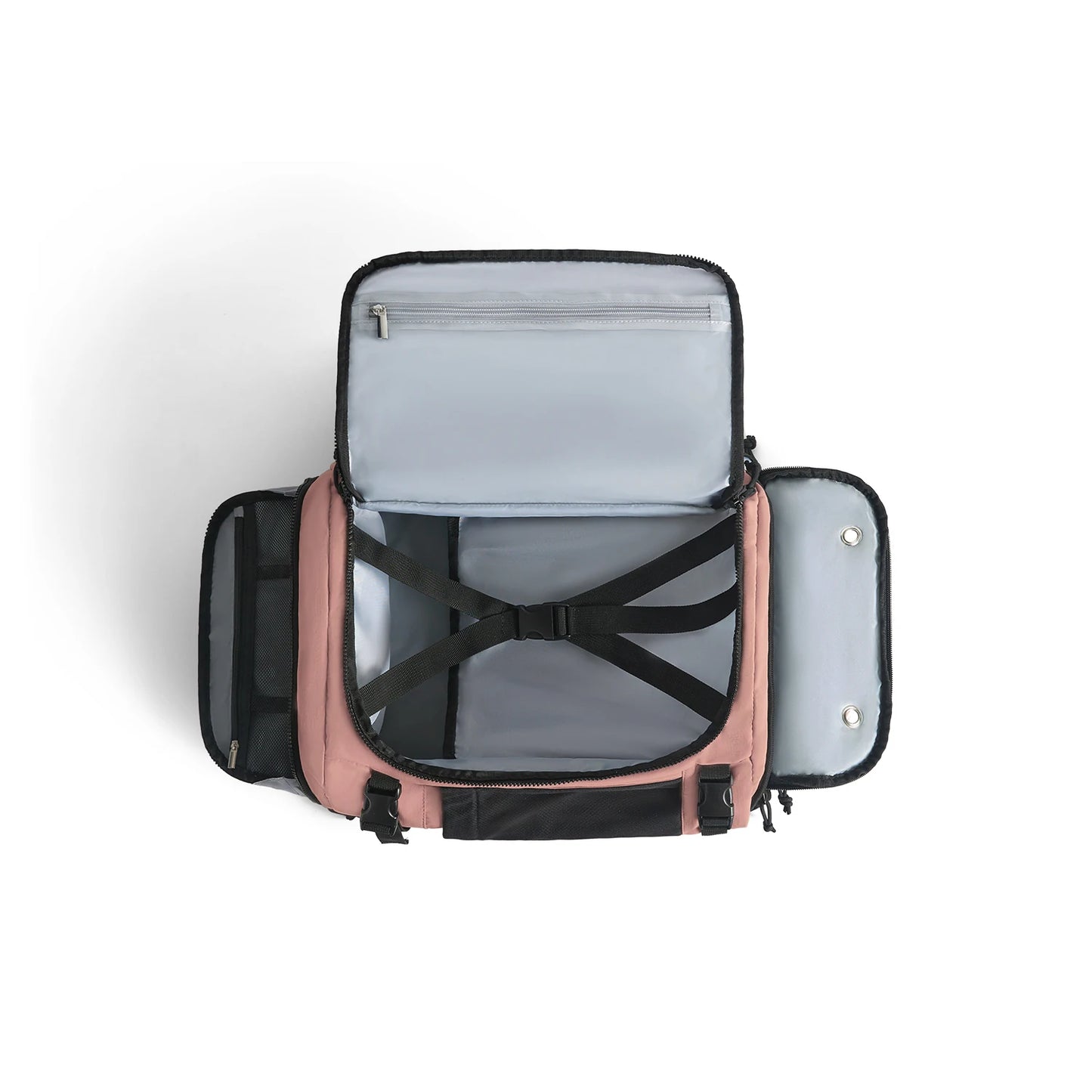 BAGSMART Men Women Travel Backpack with Shoe Compartment Airplane Compression Backpack Waterproof Anti‑theft Cabin Bag