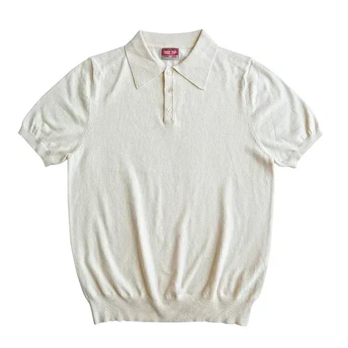 SauceZhan Knit Polo Shirt – Men's Cotton Summer Tee