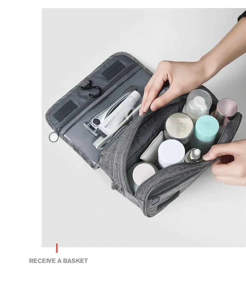 Hanging Travel Toiletry Bag with Zipper