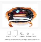 Women's Large Capacity Cowhide Handbag Female Retro Fashion Luxury Bags Ladies Real Natural Cow Leather Shoulder Bag for Lady