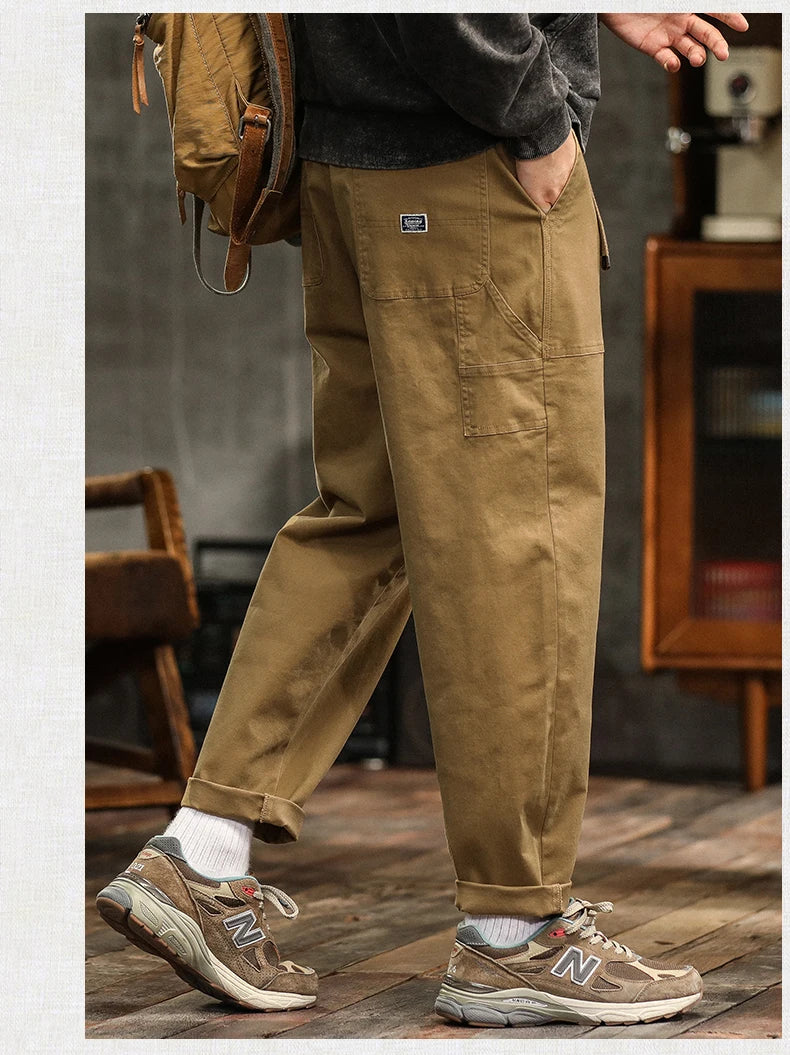 HIQOR Men's Relaxed Cargo Pants – Vintage Safari Style
