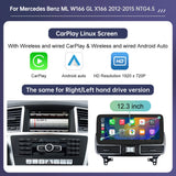 12.3" CarPlay Screen for Mercedes-Benz ML/GL 2012–2015