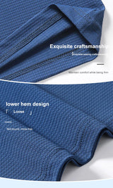 Men's Breathable Mesh Polo Shirt – Ice Silk Summer Top
