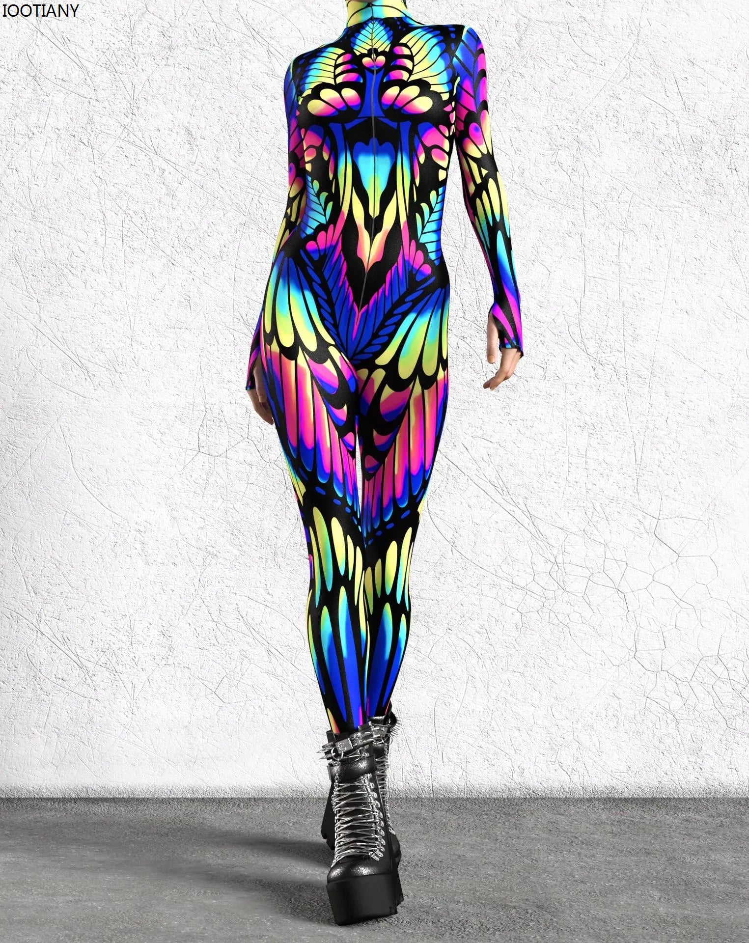 Women's 3D Print Goddess Jumpsuit Catsuit Costume