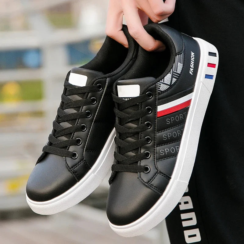 2026 Mens Casual Sneakers New Fashion Lace-up White Shoes Student Comfort Sports Plus Size Vulcanized Shoes Zapatillas De Hombre
