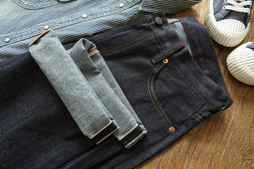 SauceZhan 344XX High-Rise Relaxed Selvedge Denim Jeans