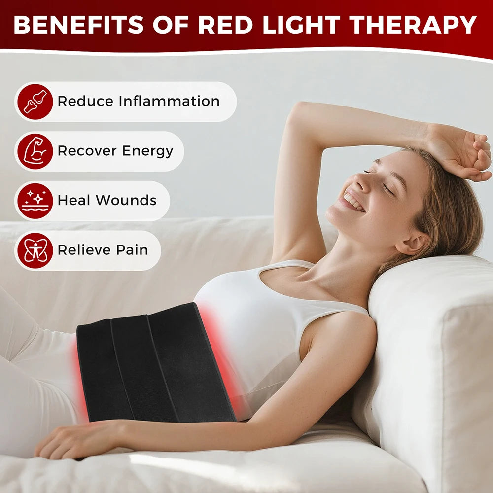210 LEDs Red Infrared Light Therapy Pad Beauty Devices For Face,Body Back Knee Hands Feet Relief Portable 660nm 850nm Heat Pad
