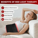 210 LEDs Red Infrared Light Therapy Pad Beauty Devices For Face,Body Back Knee Hands Feet Relief Portable 660nm 850nm Heat Pad