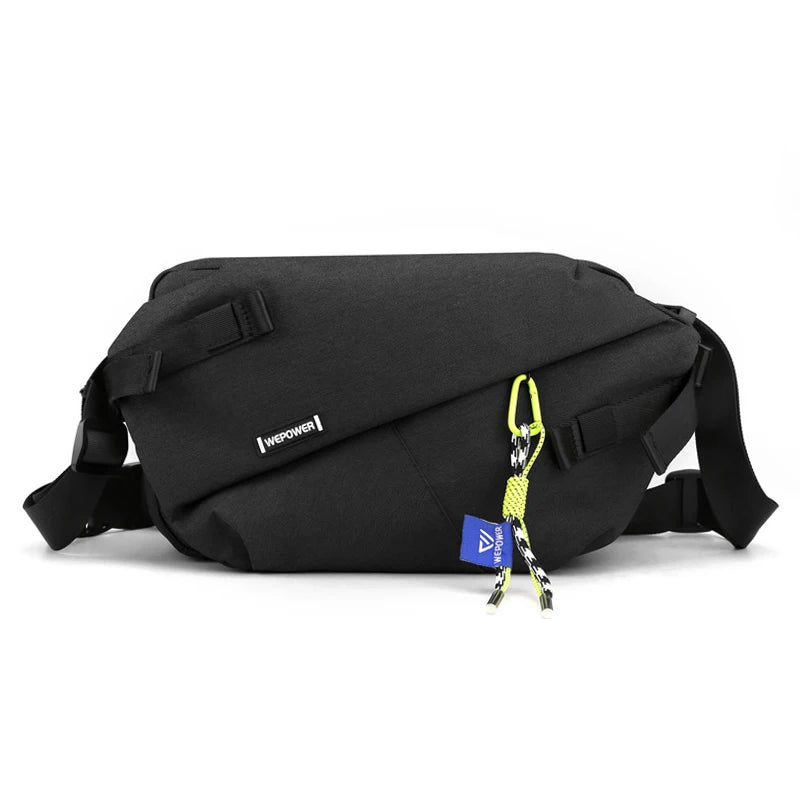 Unisex Nylon Panelled Crossbody Chest Pack