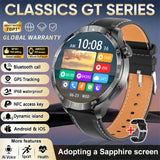 2026 Smart Watch Always display AMOLED NFC Bluetooth Call GPS trajectory Waterproof Health Sport Smartwatch Men for Android iOS