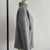 Women's Stand Collar Zip Jacket – Autumn/Winter