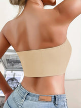 Women's Seamless Strapless Front-Button Wire-Free Bra