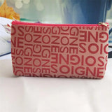 Women Cosmetic Bag Portable Cute Multifunction Beauty Zipper Travel Letter Makeup Bags Pouch Toiletry Organizer Holder Toiletry