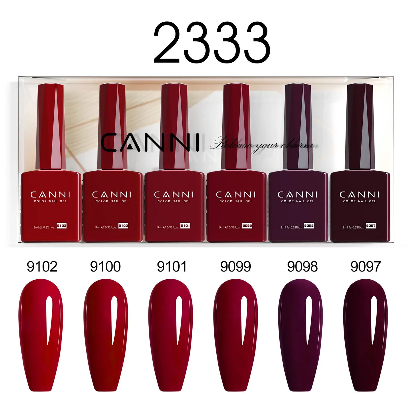 CANNI HEMA-Free Gel Polish Kit | Jelly, Nude & Rubber Base