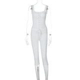 Dulzura Women’S Ribbed Sexy Casual 2 Piece Shorts Set Sleeveless Lace Up Crop Corset And Shorts Matching Set Party Clubwear