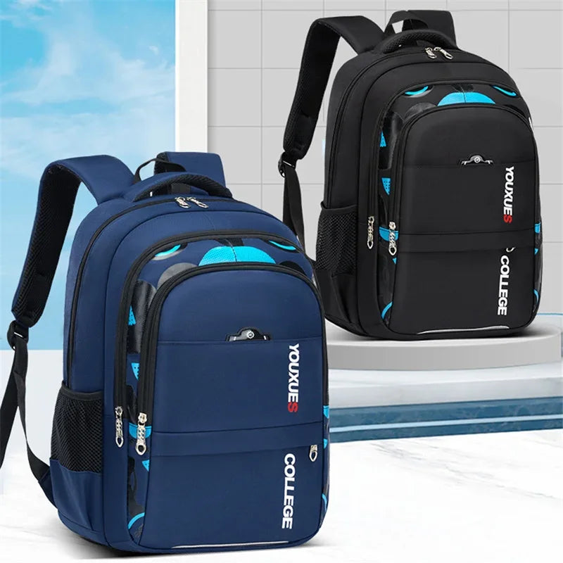 Premium USA-Designed Waterproof Primary School Backpack for Boys & Teenagers