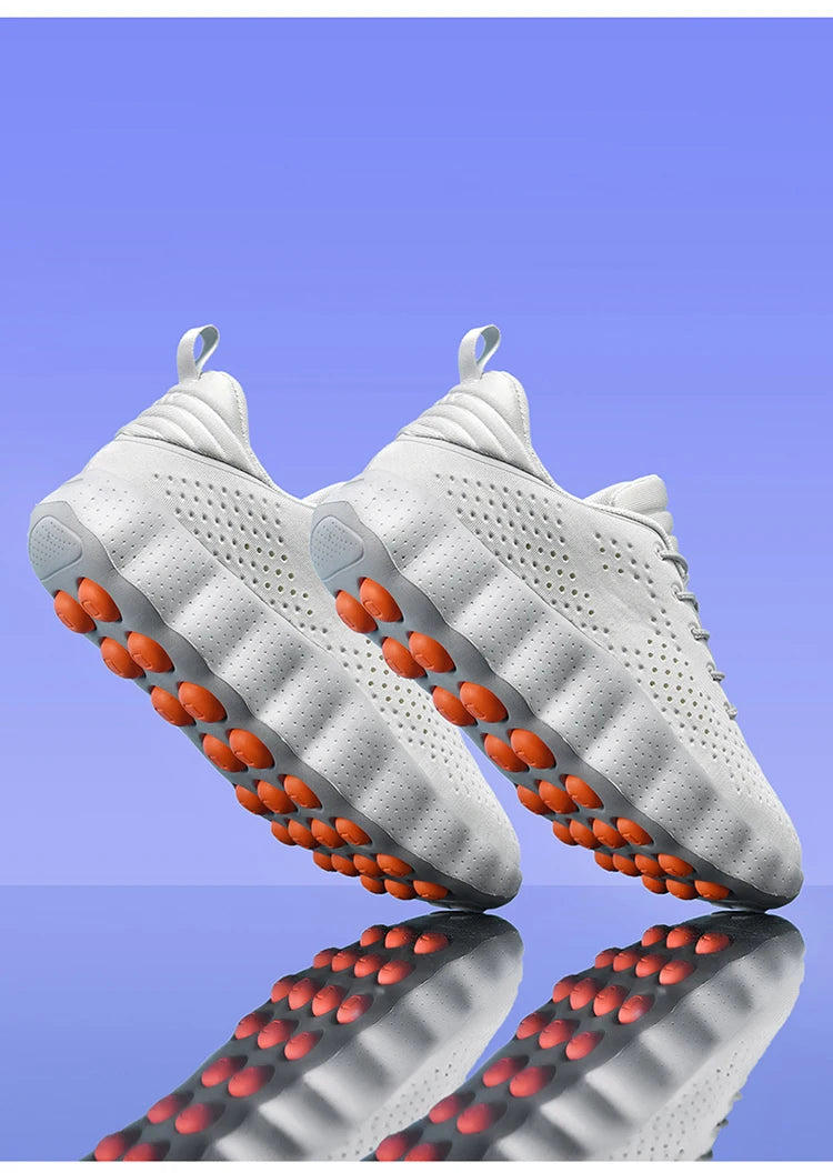 ClaWave Unisex Massage Cushioning Running Sneakers — Breathable Knit, Non-Slip