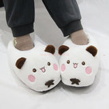 Panda Bubu & Yier Plush Slippers - Unisex Indoor Cotton Shoes