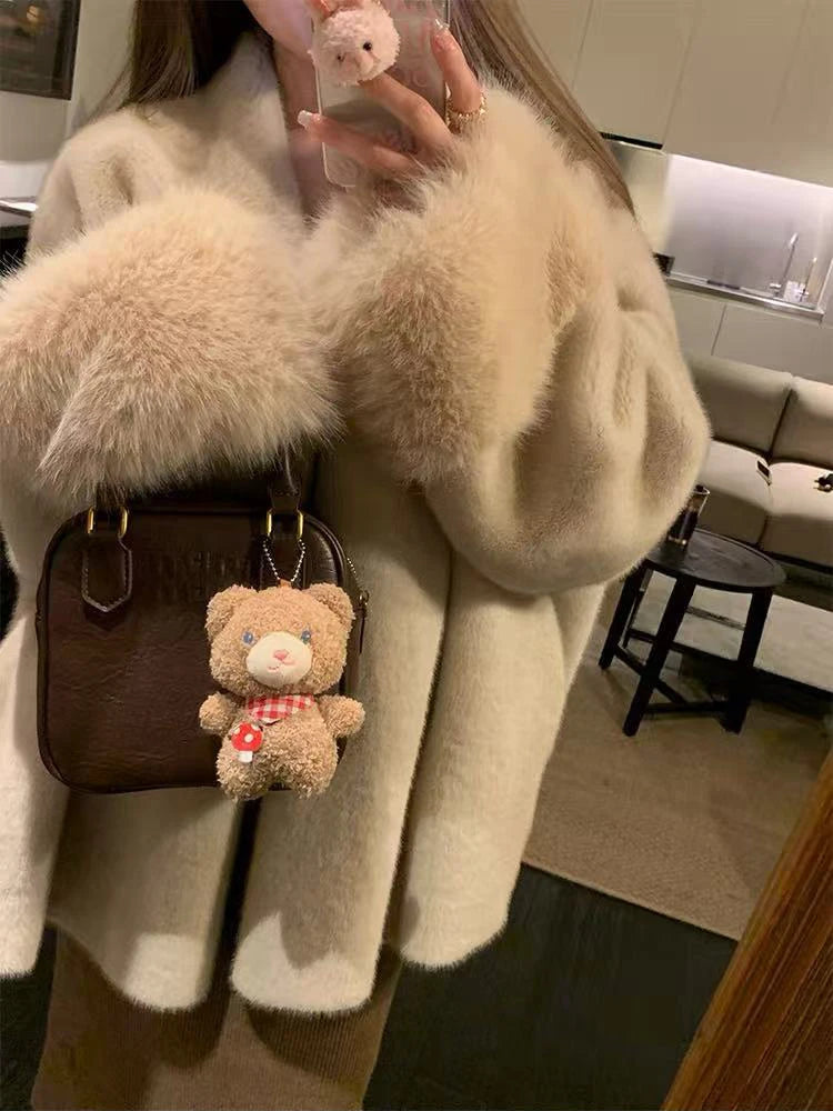 Women's Faux Mink Fur Coat – Loose Fit