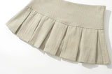Women's Retro Pleated Mini Skirt