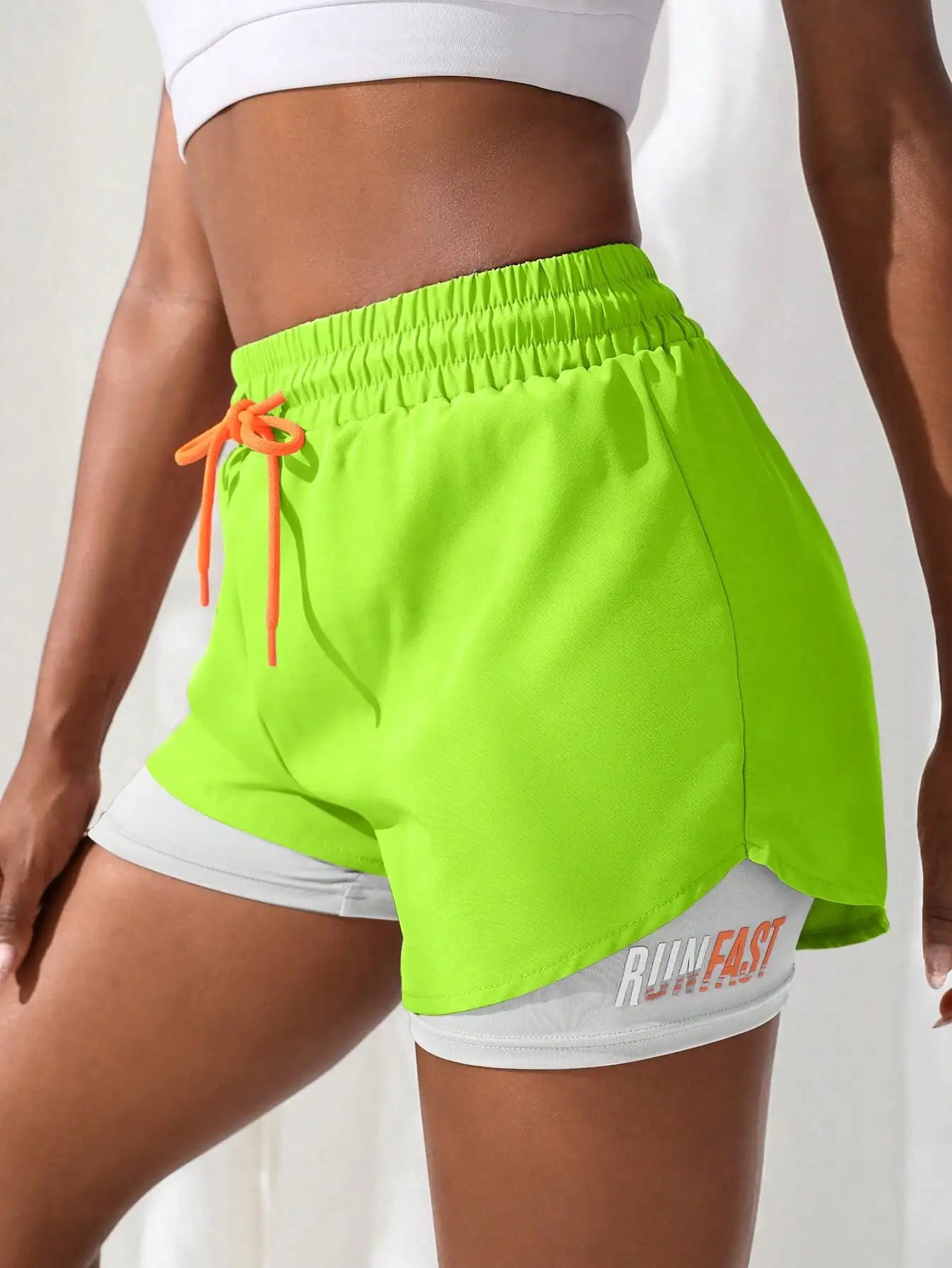Women's High Rise 2-in-1 Running & Yoga Shorts