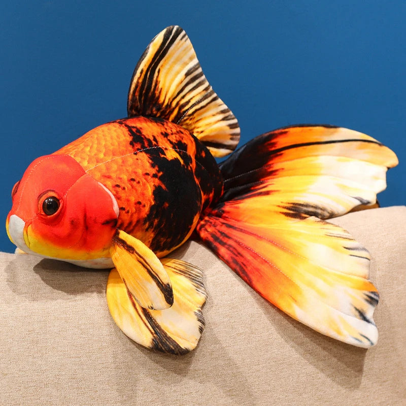 Goldfish  Lucky Koi Animals Plush Toys  Goldfish Cartoon Sift Dolls Kids Birthday Gifts Decor Throw Pillow Home Decor