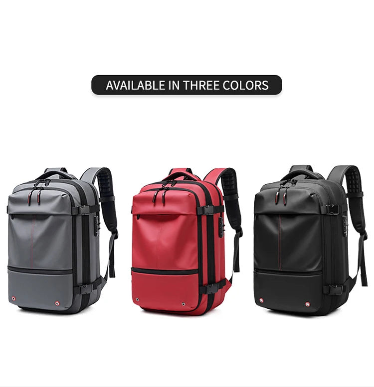 Vacuum Compression Travel Backpack – 17" Laptop & Adventure Ready