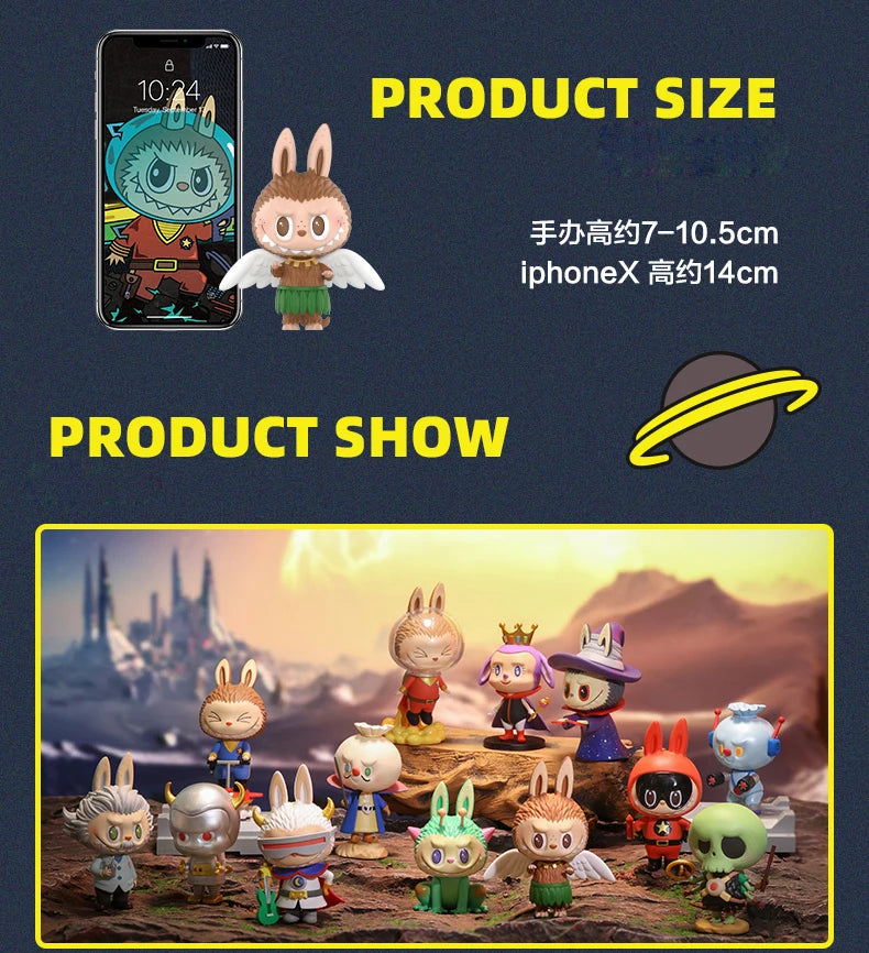 POP MART Labubu Elf Universe Adventure Series Blind Box Toys Guess Bag Mystery Box Mistery Caixa Action Figure Surpresa Model