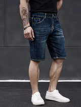Men's Slim Fit Stretch Denim Shorts — Casual Summer Jean Shorts
