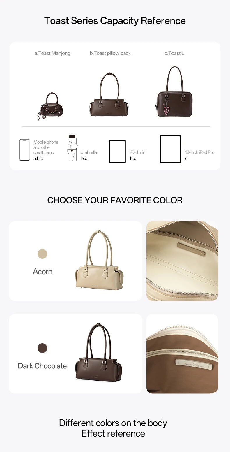 Amazing Song Baguette Shoulder Bag – Soft Pillow Pack Design