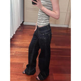 Women's Deep Blue Relaxed Denim Jeans