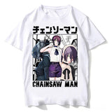 Men's Chainsaw Man Anime Cotton Graphic T-Shirt