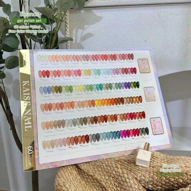 Eleanos 60-Piece Jelly Opal Gel Polish Set