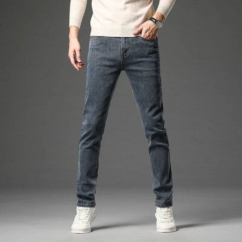 Men's Fleece-Lined Stretch Jeans