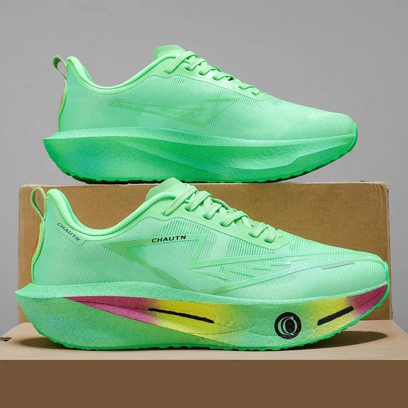 Men Running Shoes Carbon Board Speciality Marathon Athletic Nonskid Sneakers Sports Breathable Lightweight Women's Comfortable