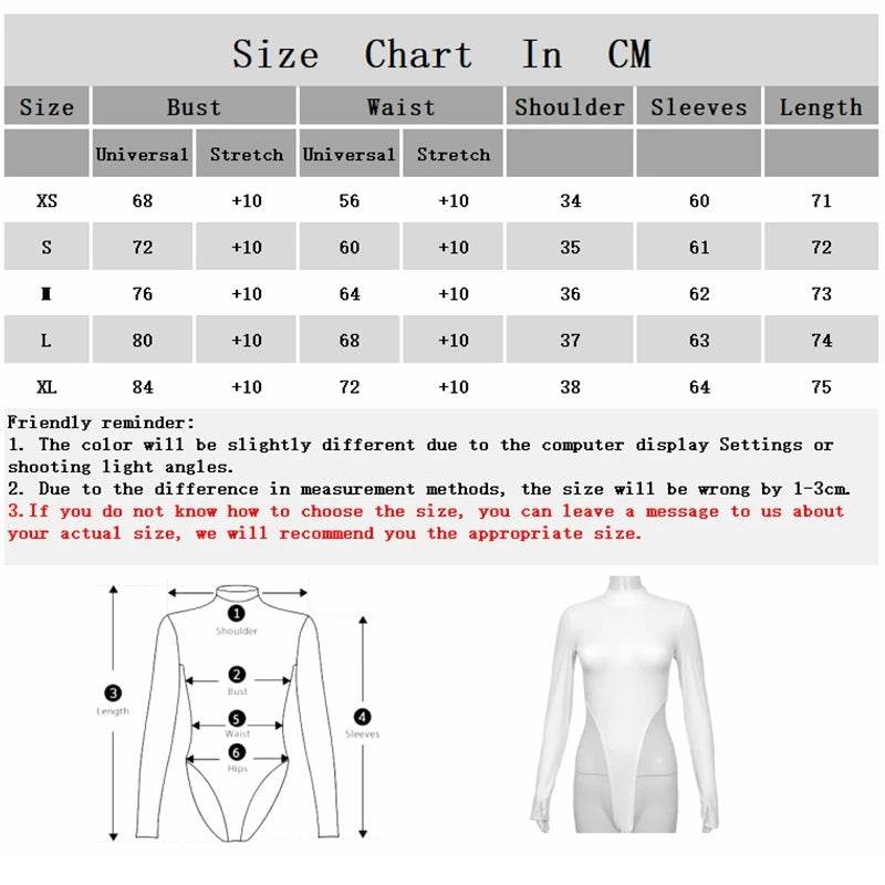 Women's Y2K Half-High Collar Long-Sleeve Slim Bodysuit