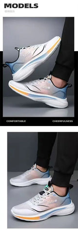 Men's Breathable Mesh Casual Sneakers — Lightweight, Non-Slip Soft Sole