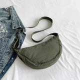 Thickened Waterproof Fabric Armpit Bags for Women's Versatile Dumpling Bag for Women Daily Use Single Shoulder Crossbody Bag
