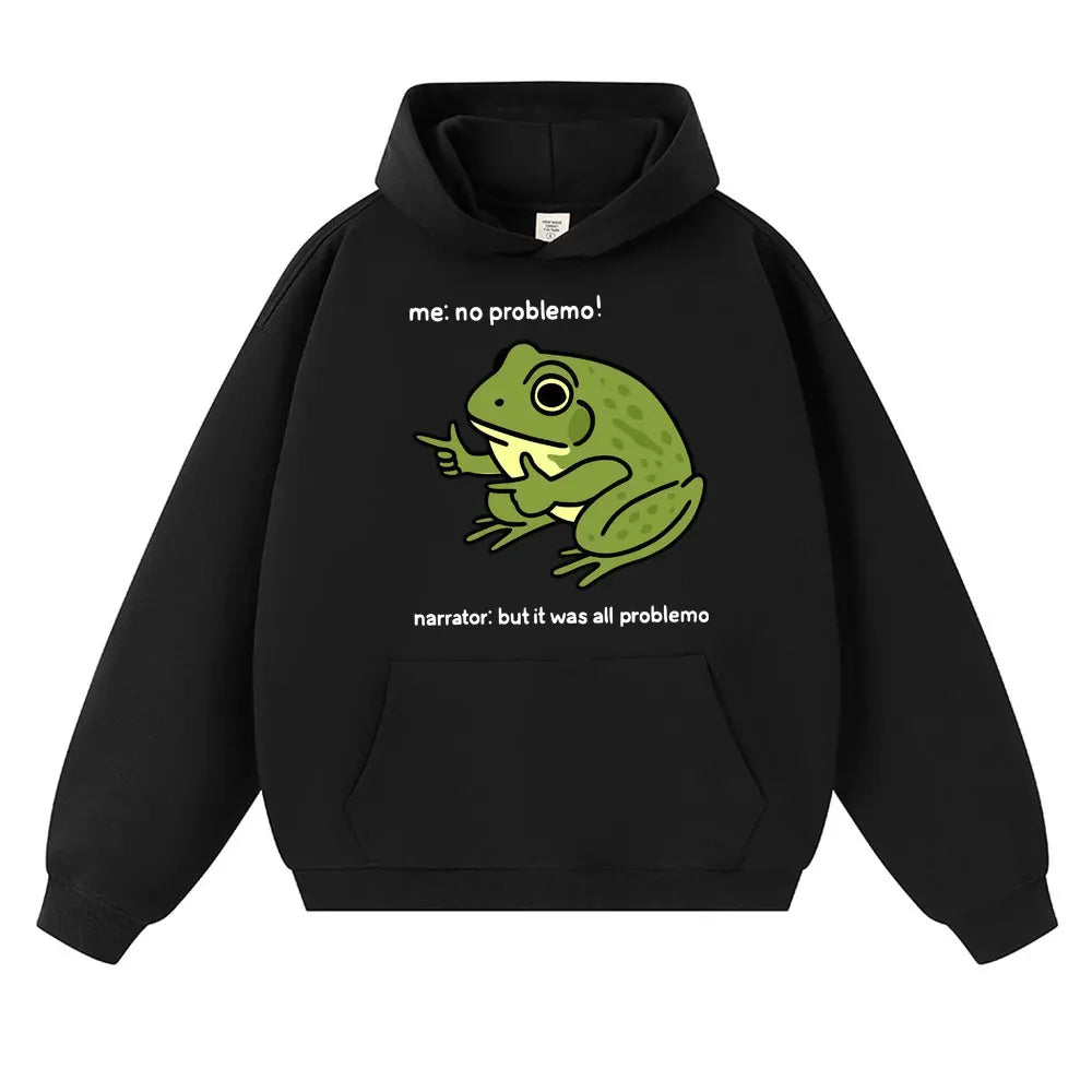 "No Problemo" Frog Meme Hoodie