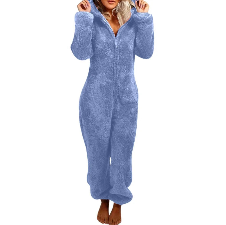 Women’s Elegant Hooded One-Piece Jumpsuit