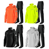 Men's Waterproof Motorcycle Rain Suit – Reflective Split Jacket & Pants