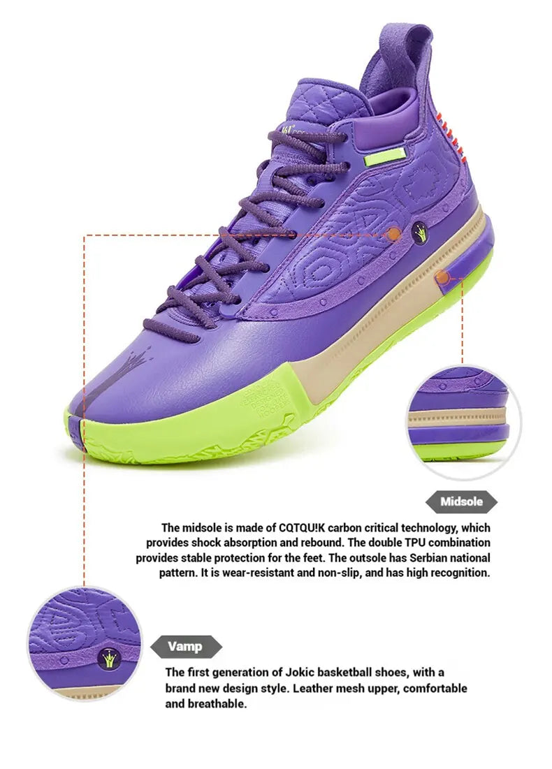 361 Degrees Joker 1 Men Basketball Shoes Jokic Professional  Protect Actual Training Shock-Absorbing Male Sneakers 572511103