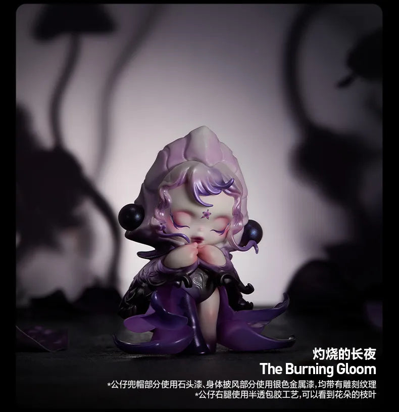 POPMART SKULLPANDA Petals In Four Acts Series Blind Box Genuine Toys Kawaii Anime Action Figure Guess Bag Doll Mystery Box Gifts
